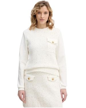 KARL LAGERFELD Round-Neck Knitwear - Blanco