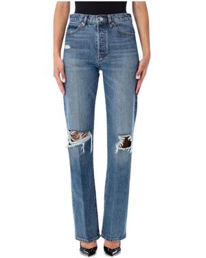 FRAME The Vertical Rechte Jeans - Blauw