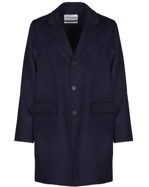 Amaranto Single-Breasted Coats - Bleu