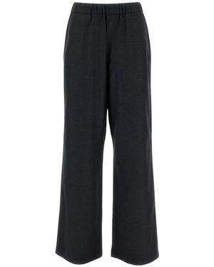 Barena Wide Trousers - Black