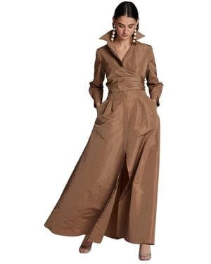 Moskada Maxi Jurk - Bruin