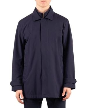 Fay Single-Breasted Coats - Bleu