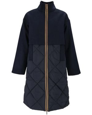 K-Way Mindy Wool Nylon Warm 3/4 - Blau