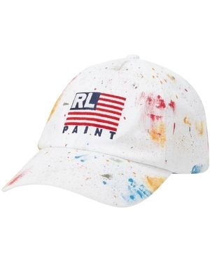 Polo Ralph Lauren Accessoires ,Veelkleurig ,Katoen Katoenen Pet Met Spray-Paint Effect - Meerkleurig