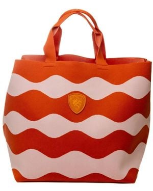 Blauer Tote Bags - Rosso