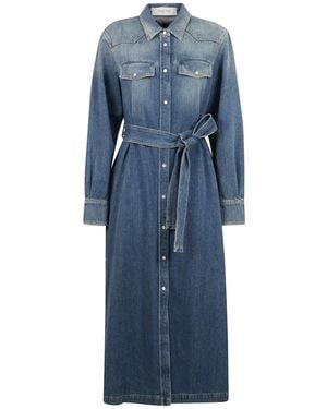 Golden Goose Denim Shirt Dress - Blue