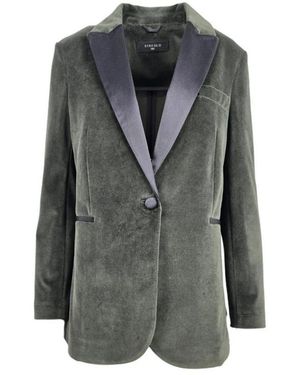 Circolo 1901 Velvet Tuxedo Jacket - Grau
