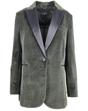 Circolo 1901 Velvet Tuxedo Jacket - Grijs