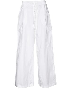 Replay Wide Trousers - Blanco