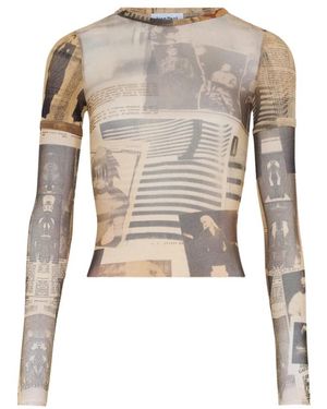 Jean Paul Gaultier Long Sleeve Tops - Natural