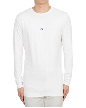 J.Lindeberg Long Sleeve Training Tops - Blanc