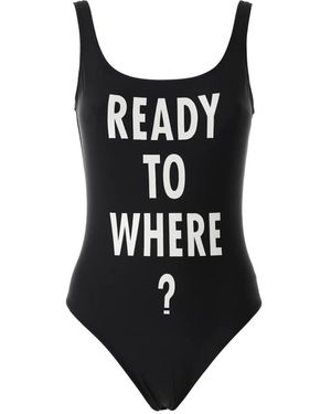 Moschino Badmode ,Zwart ,Ready To Where Swimsuit