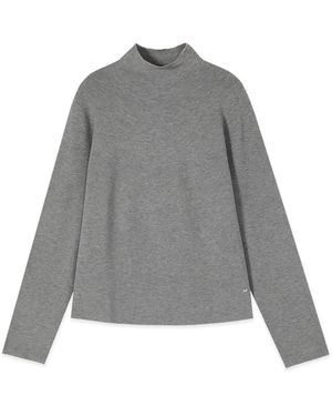 Oltre Midikleid Pullover Mit Rollkragen - Grau
