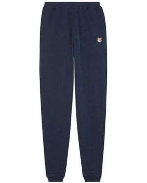 Maison Kitsuné Fox Head Patch Jog Pants - Blau