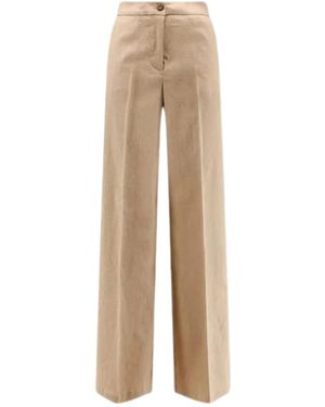 Pinko Wide Trousers - Natural