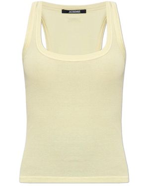 Jacquemus Ribbed Fabric Top - Geel