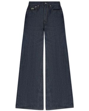 Lacoste Jeans ,Blauw ,Katoen Hoge Taille Jeans