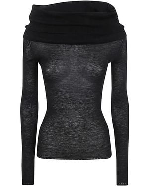 Filippa K Schwarzes off-shoulder-top