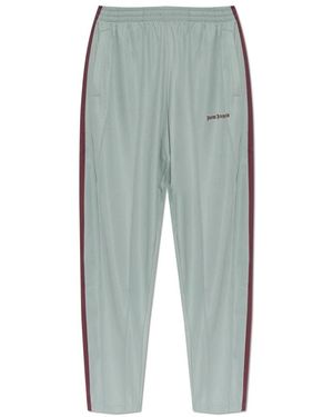 Palm Angels Broeken ,Groen ,Polyester Urban Track Logo Trainingsbroeken
