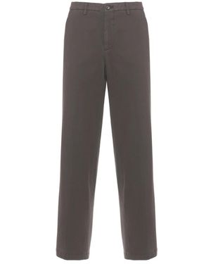 BRIGLIA Cropped Trousers - Grey