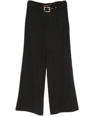 SIMONA CORSELLINI Wide Trousers - Noir