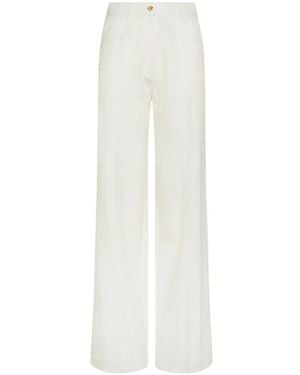 forte_forte Wide Trousers - Blanco
