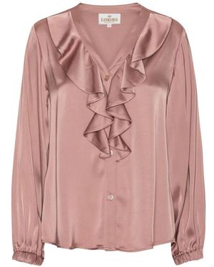 Karmamia Overhemden ,Roze ,Polyester Sophia Bluser 2207