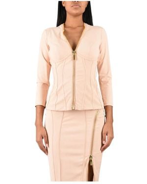 Elisabetta Franchi Light Jackets - Pink
