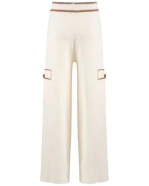 Nenette Wide Trousers - Natural