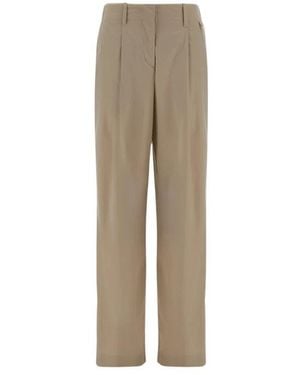 Herno Wide Trousers - Neutro