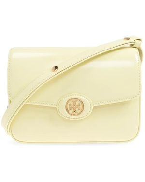 Tory Burch Robinson Spazzolato Convertible Schultertasche - Mettallic