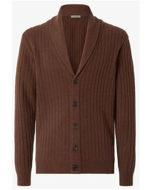 Corneliani Vest Met Sjaalkraag - Bruin