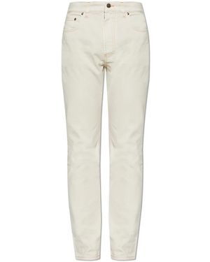 Versace Jeans ,Katoen Jeans Met Licht Toelopende Pijpen - Naturel