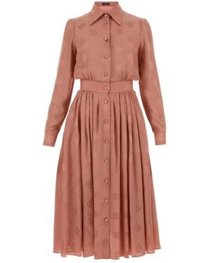 Dolce & Gabbana Shirt Dresses - Pink