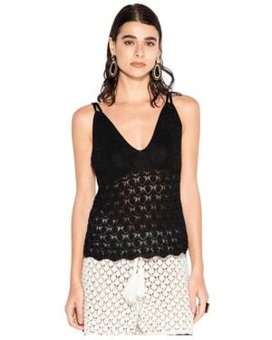 Akep Sleeveless Tops - Black