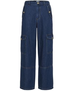 Part Two Straight Jeans - Azul