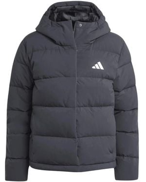 adidas Helionic Climawarm Hooded Down Jacket - Blauw
