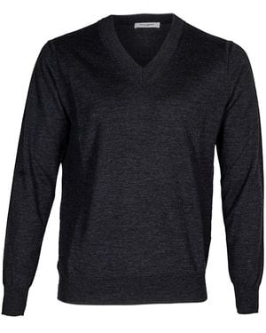Paolo Pecora V-Neck Knitwear - Blue