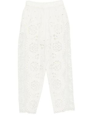Sea Wide Trousers - Blanc