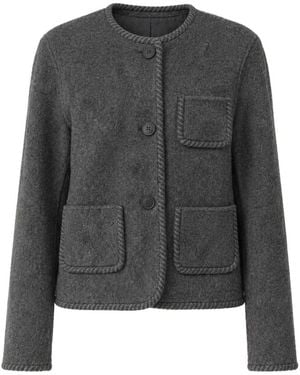 Vanessa Bruno Jassen ,Grijs ,Leer Humble Jacke