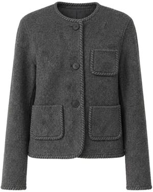 Vanessa Bruno Jassen ,Grijs ,Leer Humble Jacke