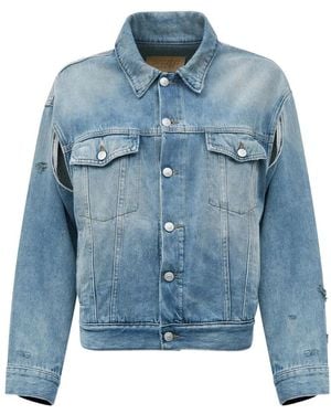MM6 by Maison Margiela Denim Jackets - Blue