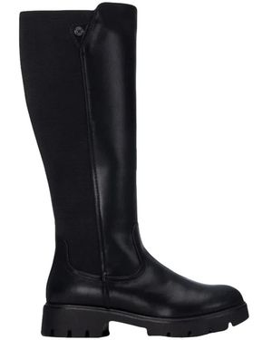 Refresh Hoher Stiefel Mit Elastischem Einsatz - Schwarz