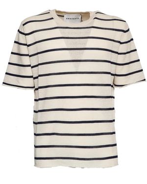 Amaranto Round-Neck Knitwear - Blanco
