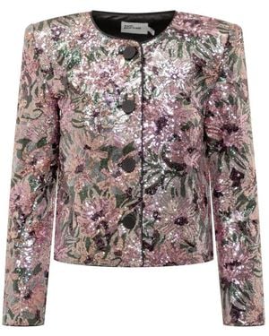 Self-Portrait Light Jackets - Brown