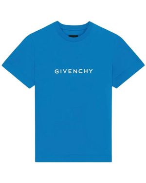 Givenchy Omgekeerd Logo T-Shirt - Blauw