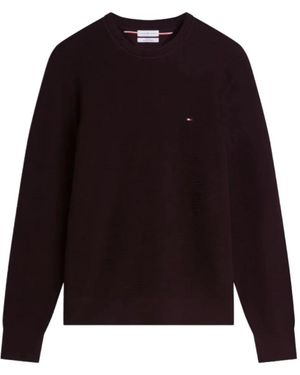 Tommy Hilfiger Pima Ctn Cash Structure Crewneck - Schwarz