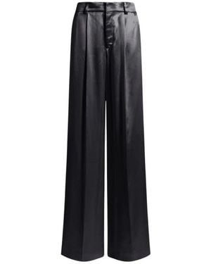 Alberta Ferretti Wide Trousers - Black