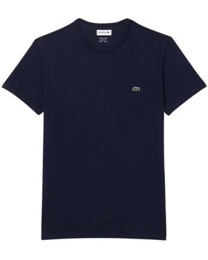 Lacoste Pima Katoenen T-Shirt - Blauw