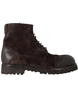 Moma Lace-Up Boots - Marron